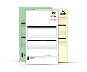 3 Part Carbonless Forms Printing, 3 Part NCR Business Forms