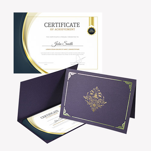 Custom Certificate Holders Printingblue com au