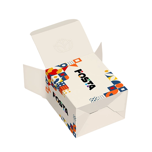 Auto lock bottom folding carton with multi color printing and semi gloss finish