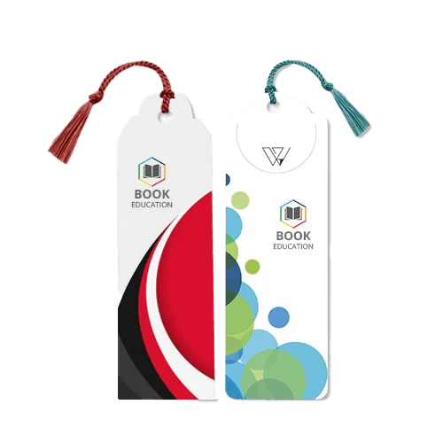 Branded bookmarks with custom design, ideal for promotions and giveaways
