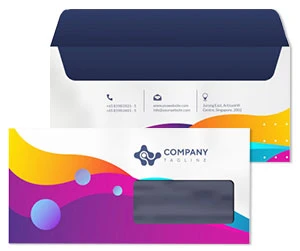 Full color printed 9x12 envelopes for letter size documents