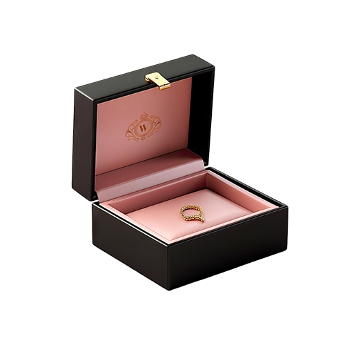 Luxury jewelry packaging with elegant gloss finish, ideal for premium jewelry brands