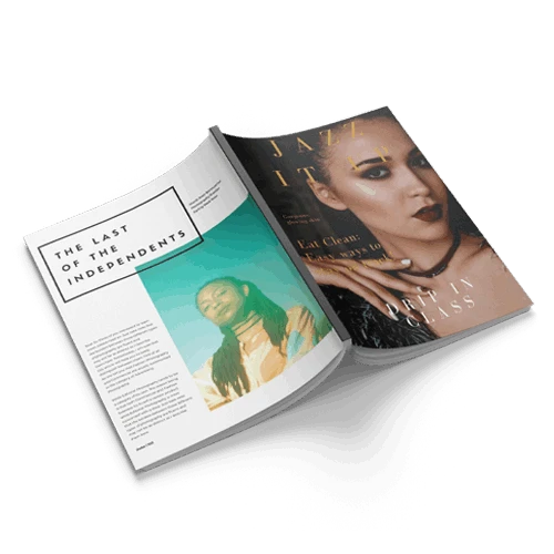Fashion magazine with perfect binding, featuring multi color images and gloss UV images